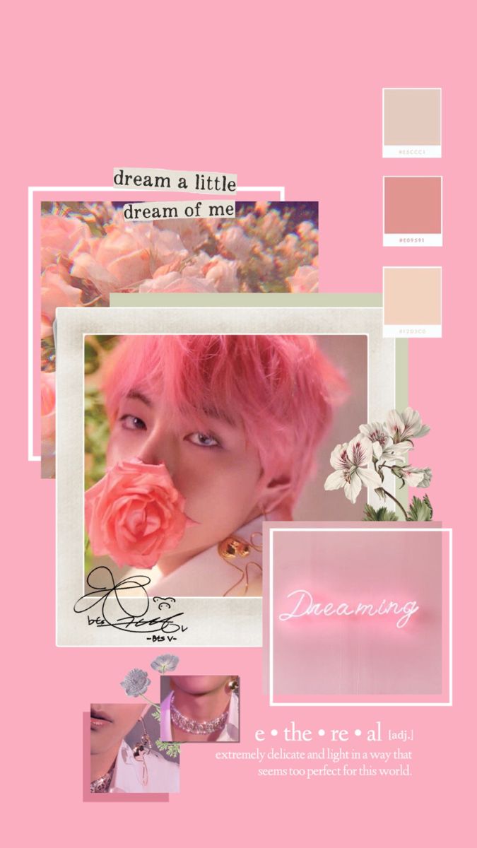 Featured image of post Kim Taehyung Aesthetic Wallpaper Pink